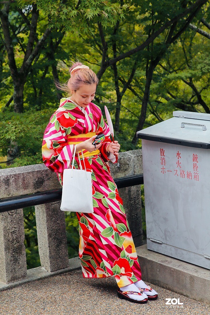 大摄影佳 京都旅游景点的和服美女