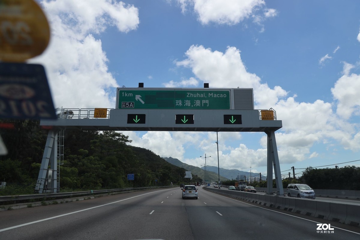 车拍香港元朗公路,青马,丁九大桥