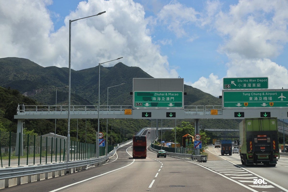 车拍香港元朗公路青马丁九大桥