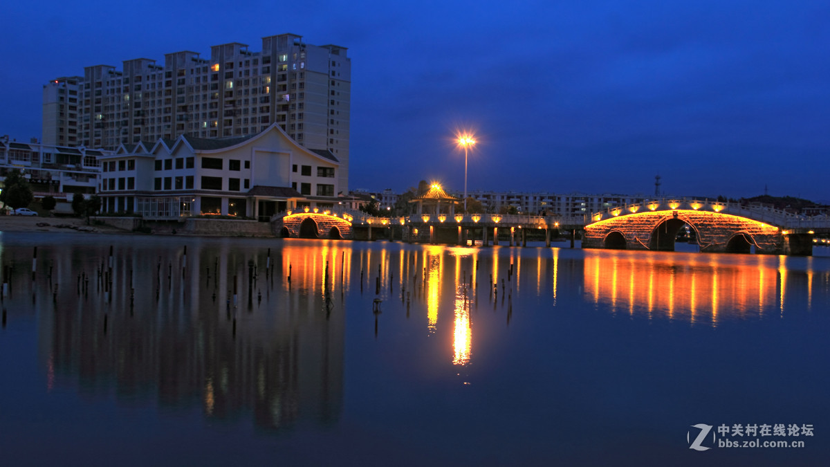 鲁甸人工湖夜景