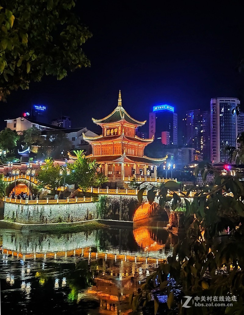 手机随拍贵阳甲秀楼夜景