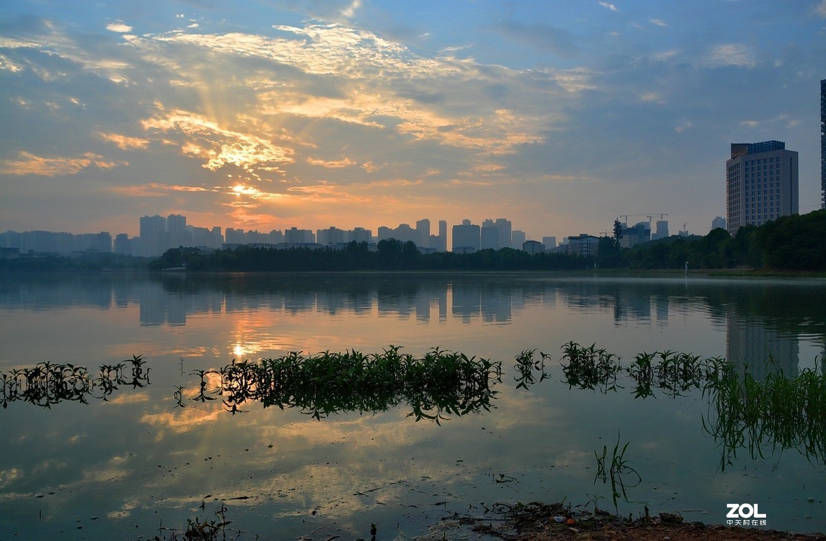 晨拍武汉南湖