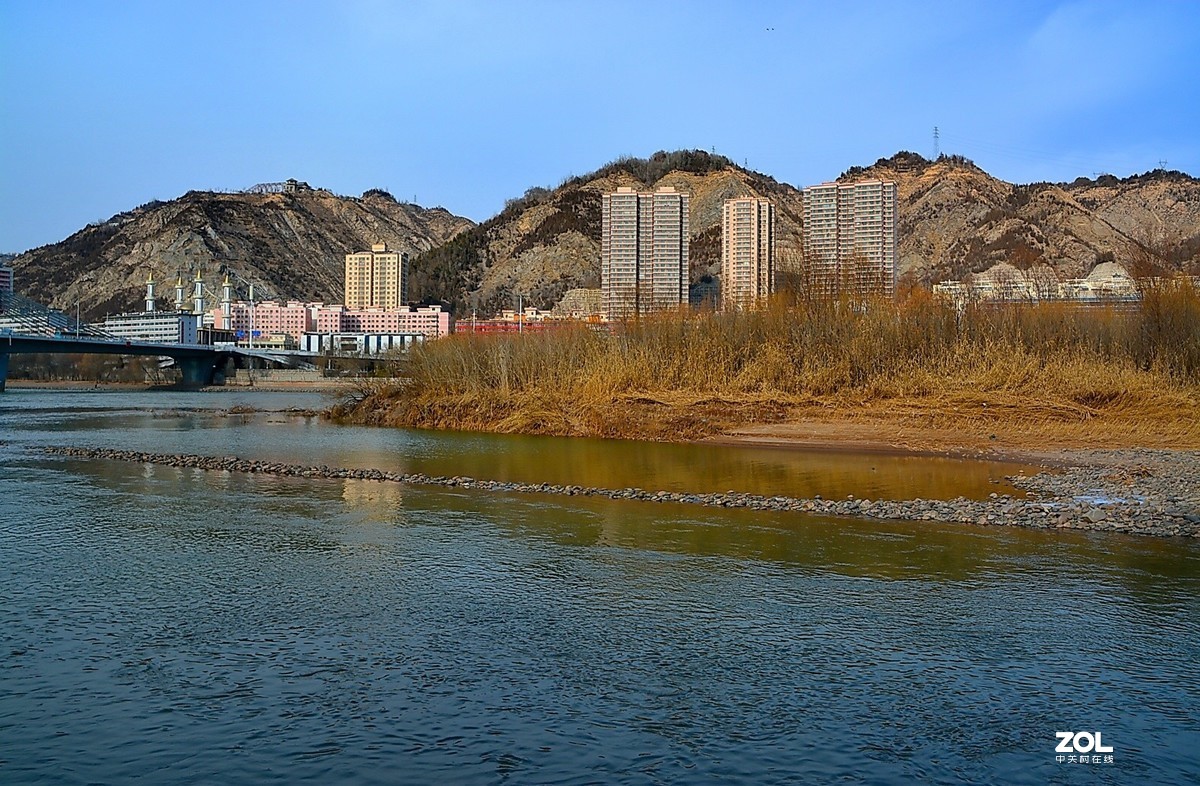 兰州冬景黄河两岸