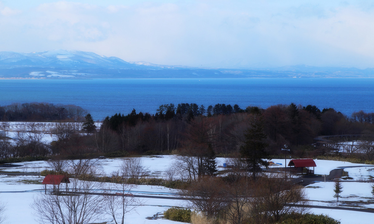 日本北海道雪景