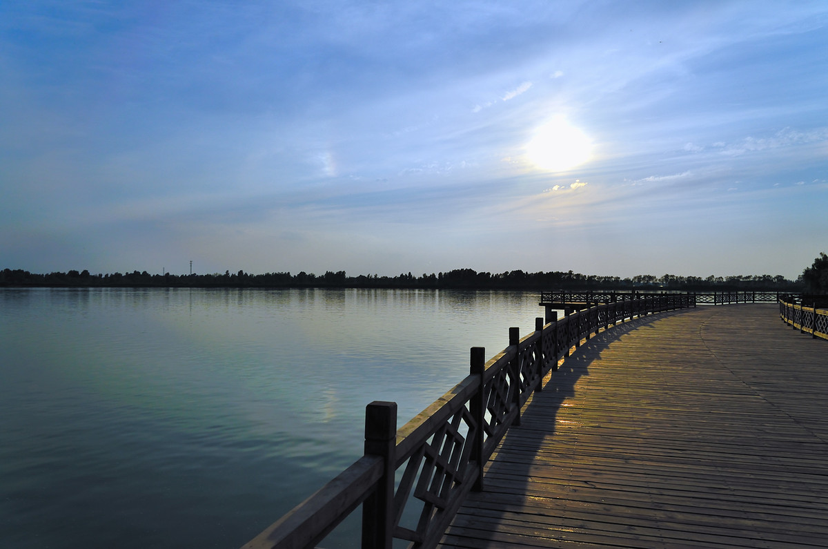 高台湿地大湖湾风光