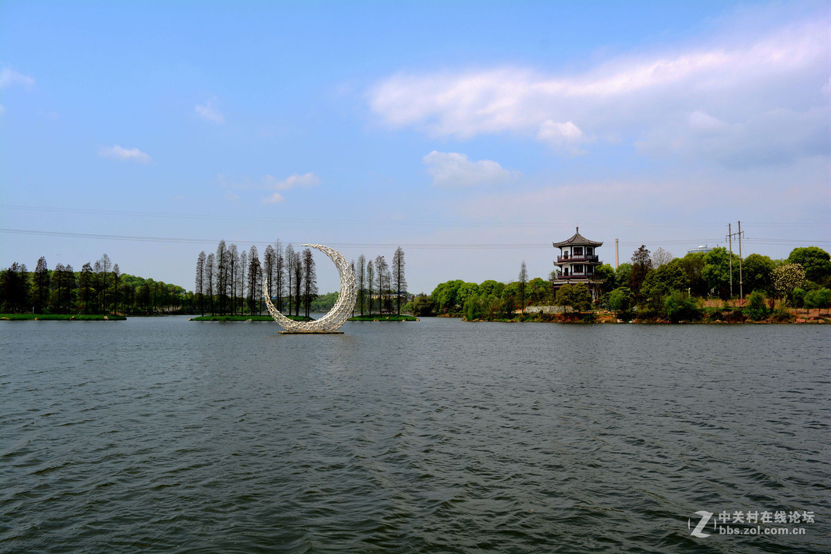 湖南衡阳南湖公园白景与夜景