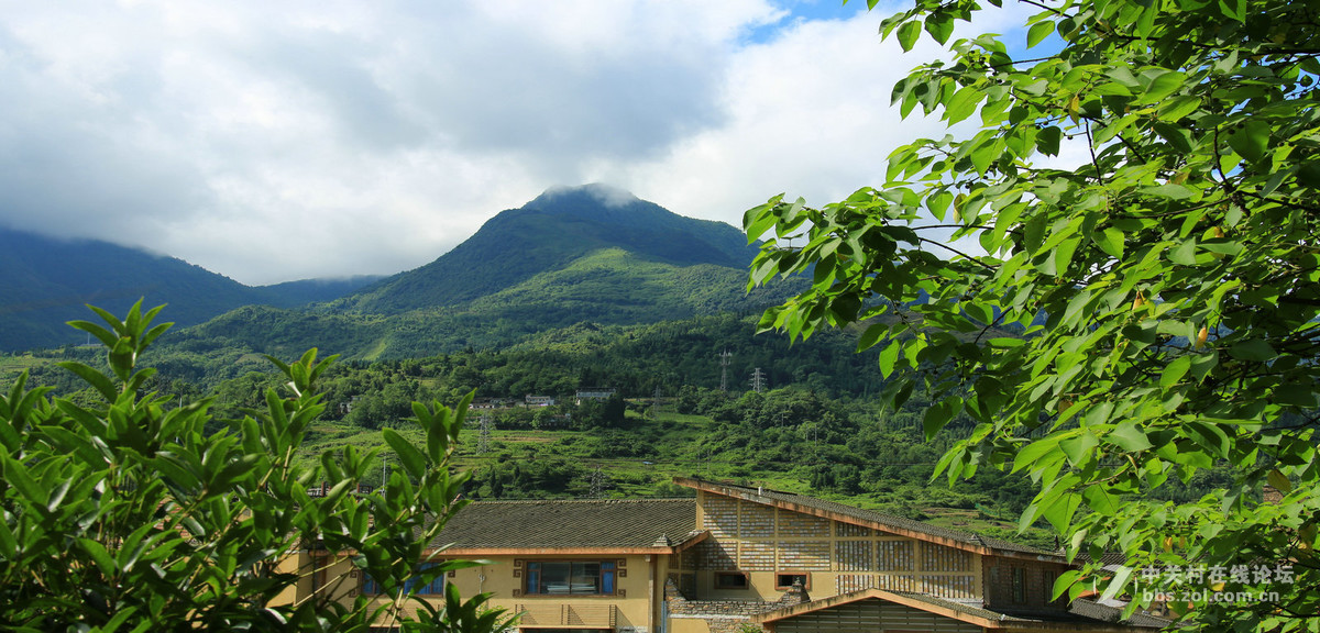 地震后的汶川水磨镇现在风景