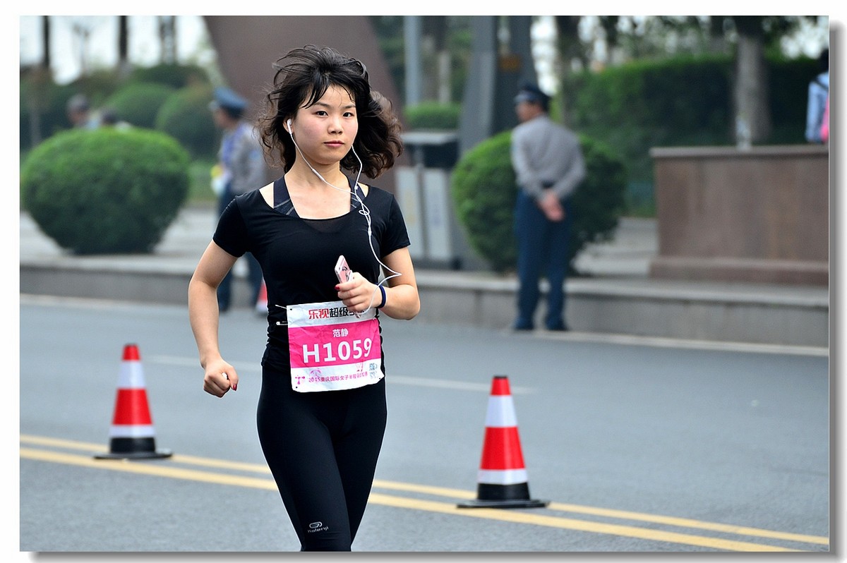 人像抓拍重庆2015女子半程马拉松赛摄影