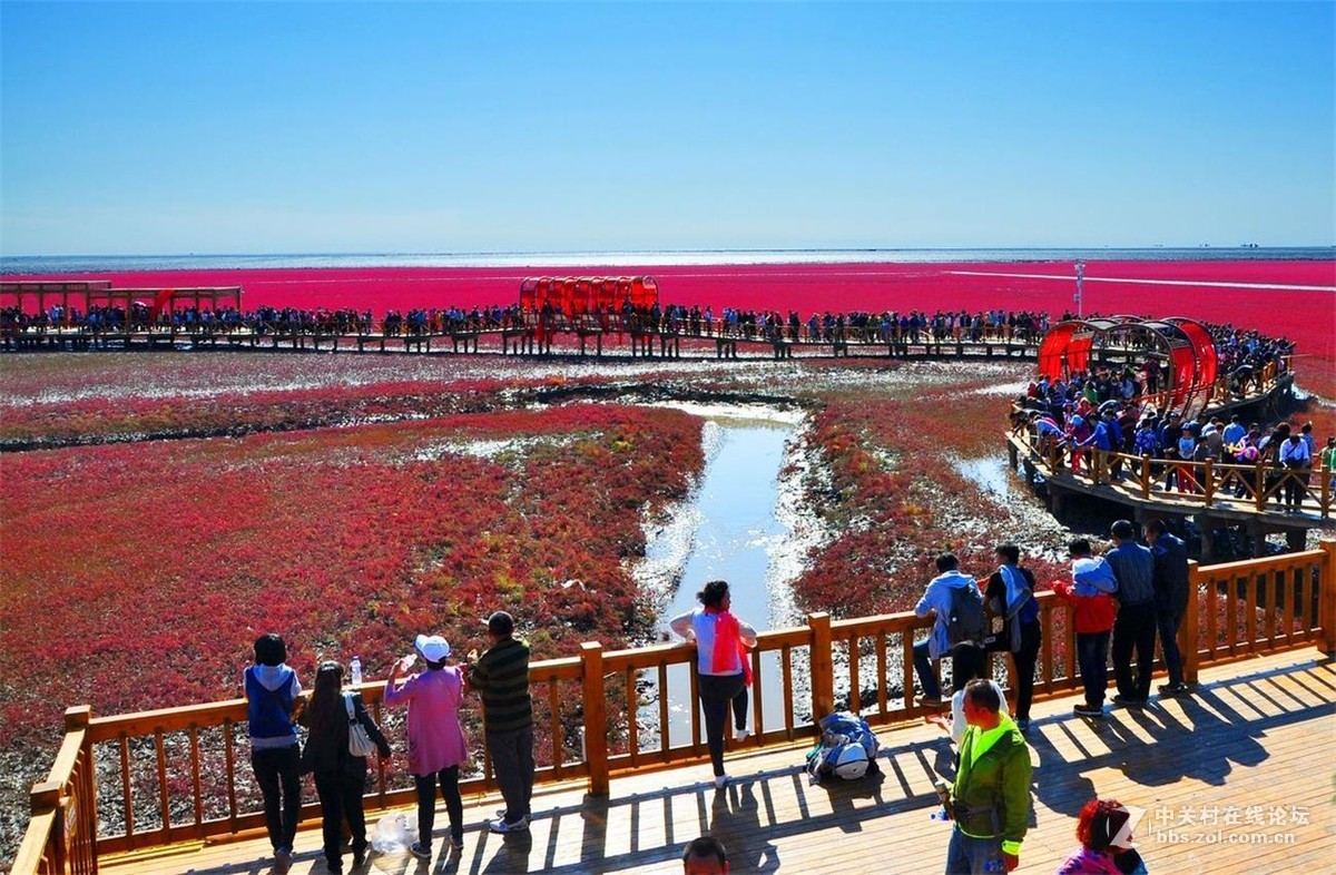 辽宁盘锦红海滩国家廊道风景区