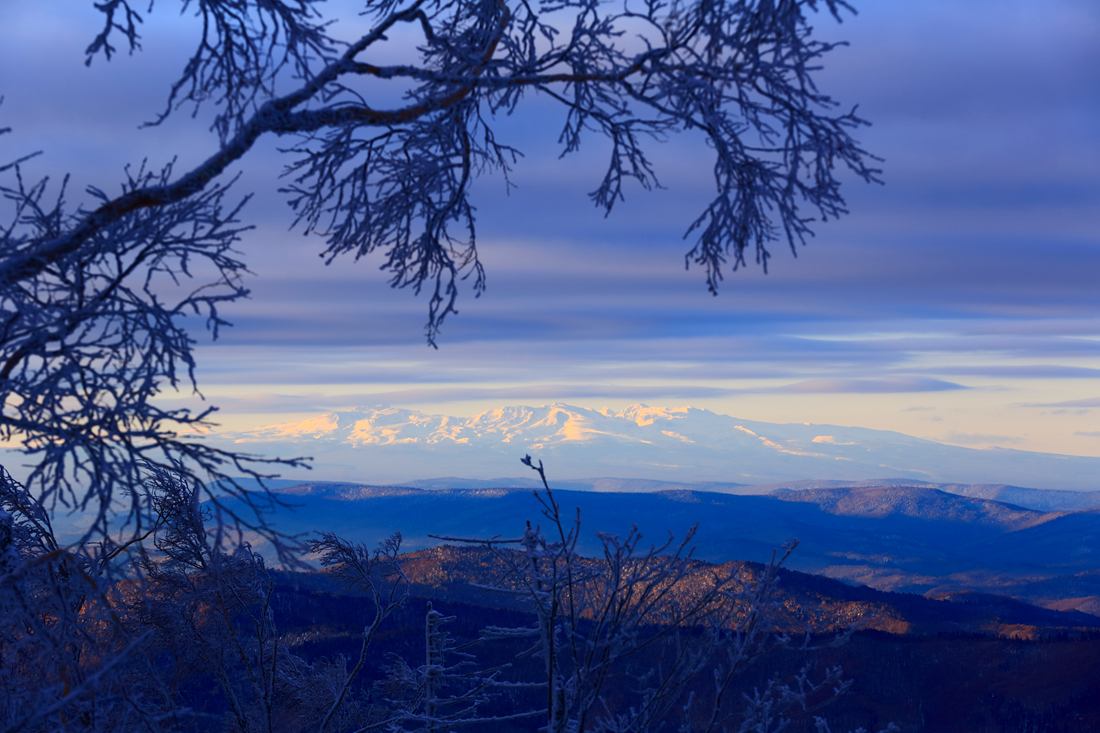 游雪岭远眺长白山