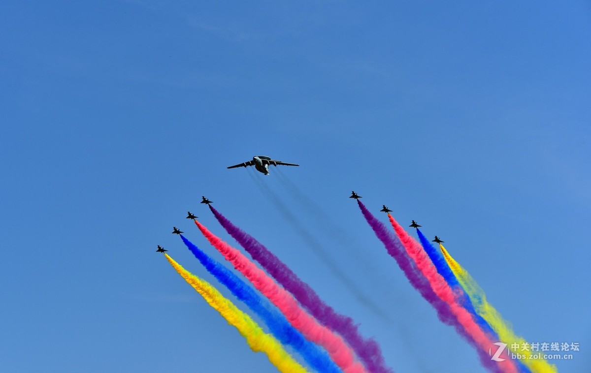 抗日战争胜利70周年大阅兵空中梯队