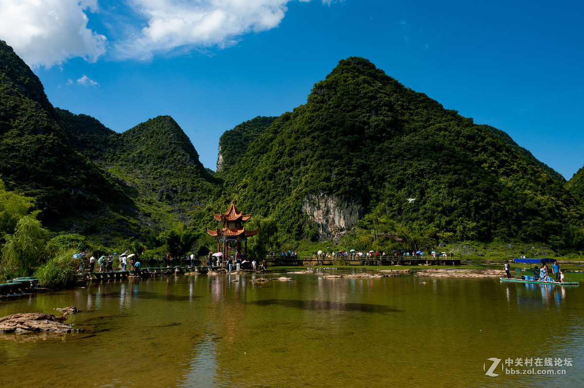 靖西山清水秀美鹅湖