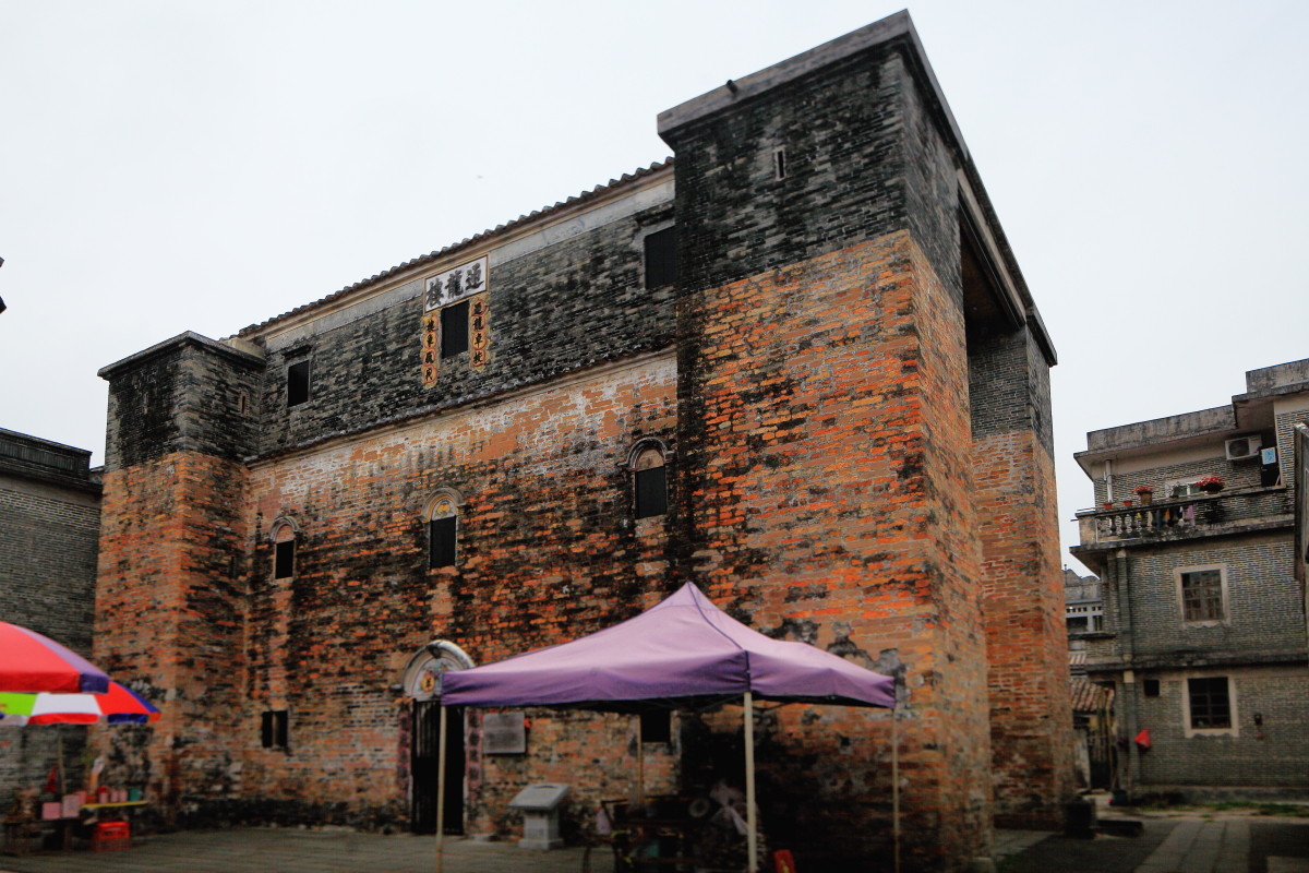 广东自驾游十一三门里访四百多年历史的迎龙楼