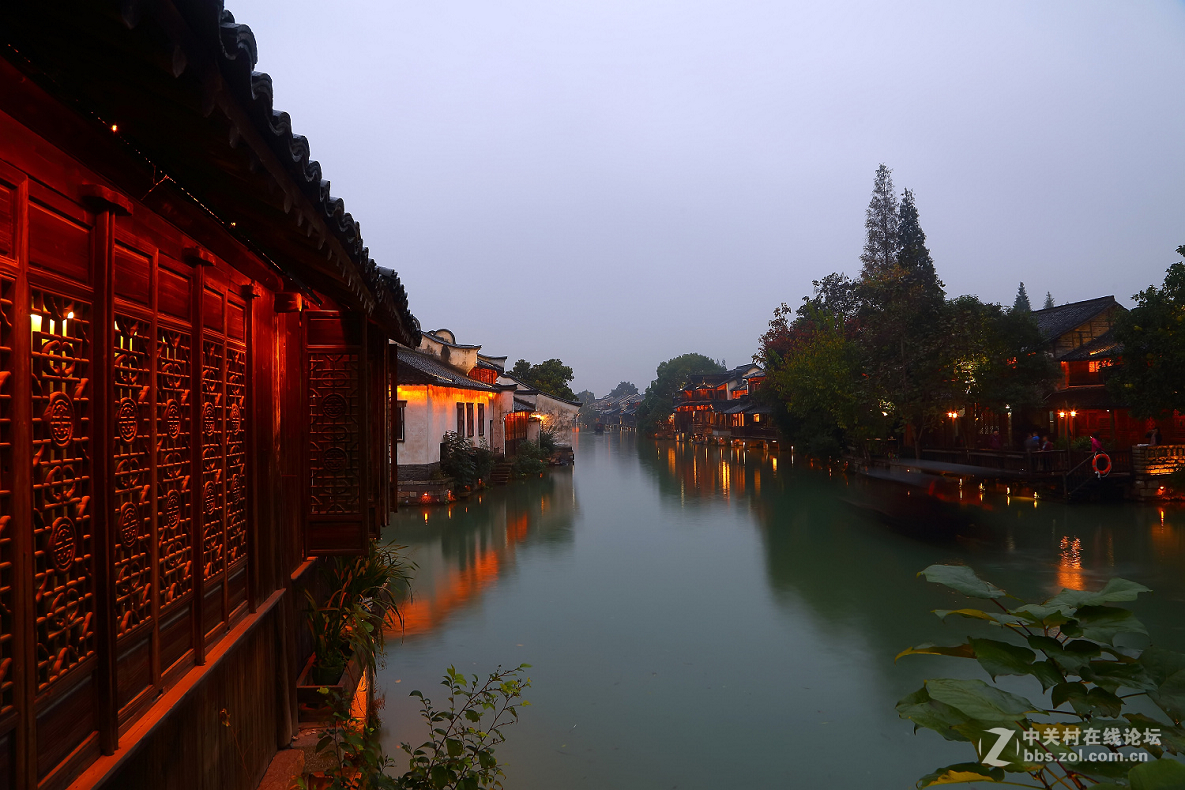 烟雨江南水乡乌镇