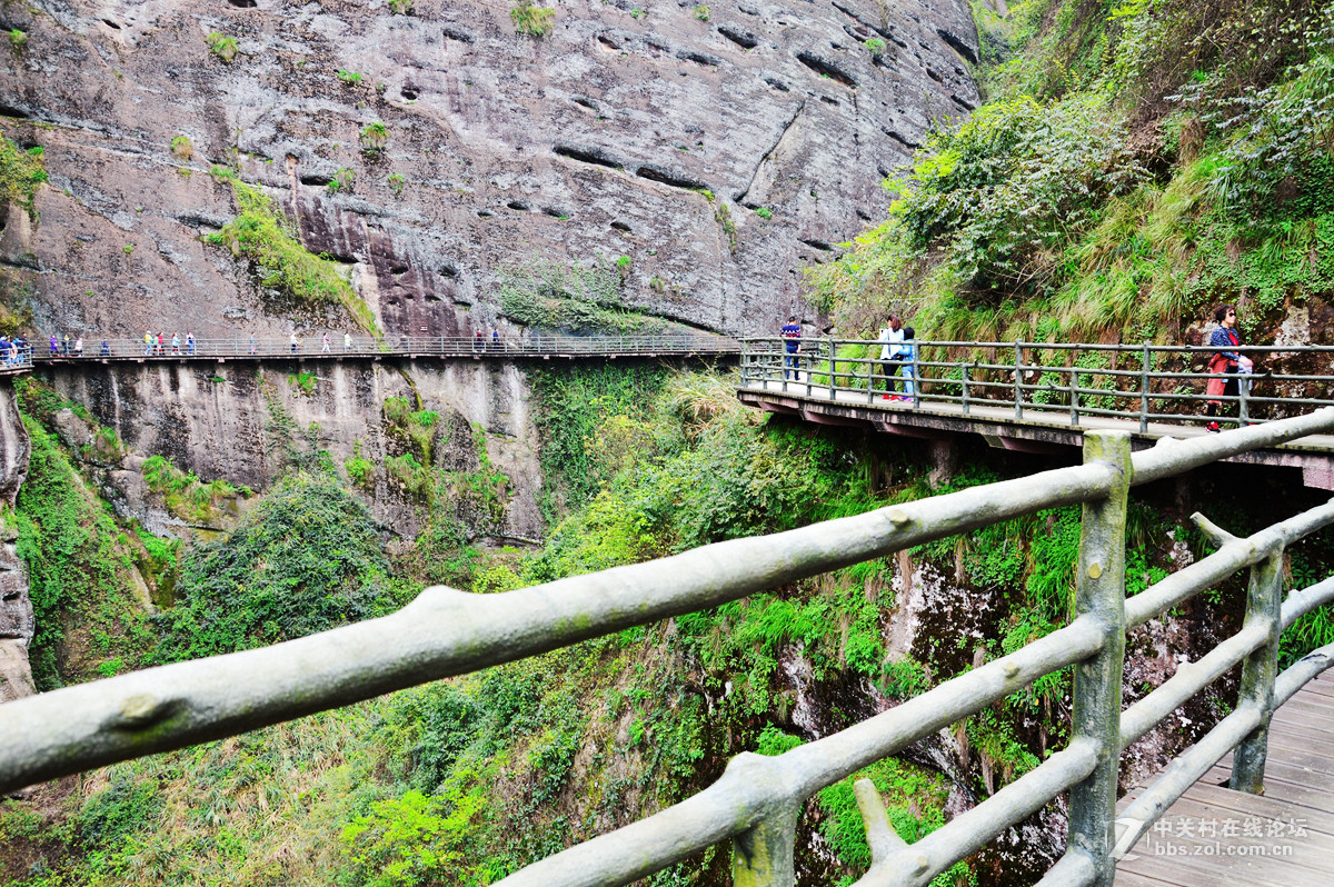 u16057龙虎山象鼻山景区高空栈道漫步随拍