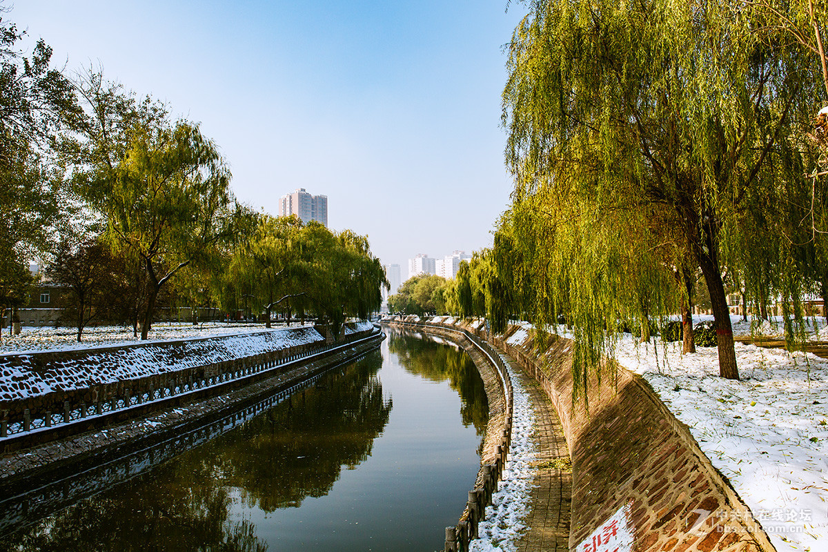 雪后金水河