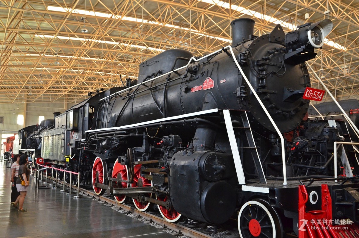北京铁道博物馆东郊馆的部分火车头