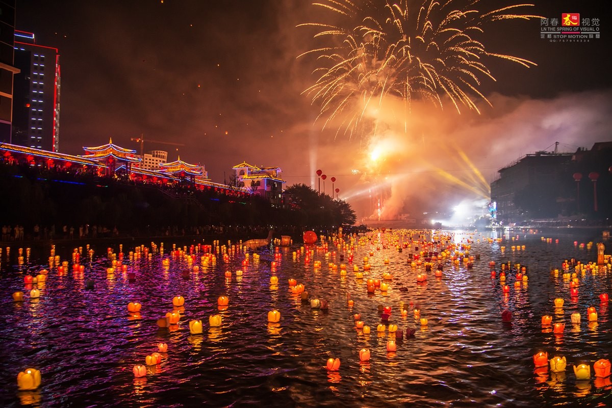 2016资源河灯歌节夜景随拍