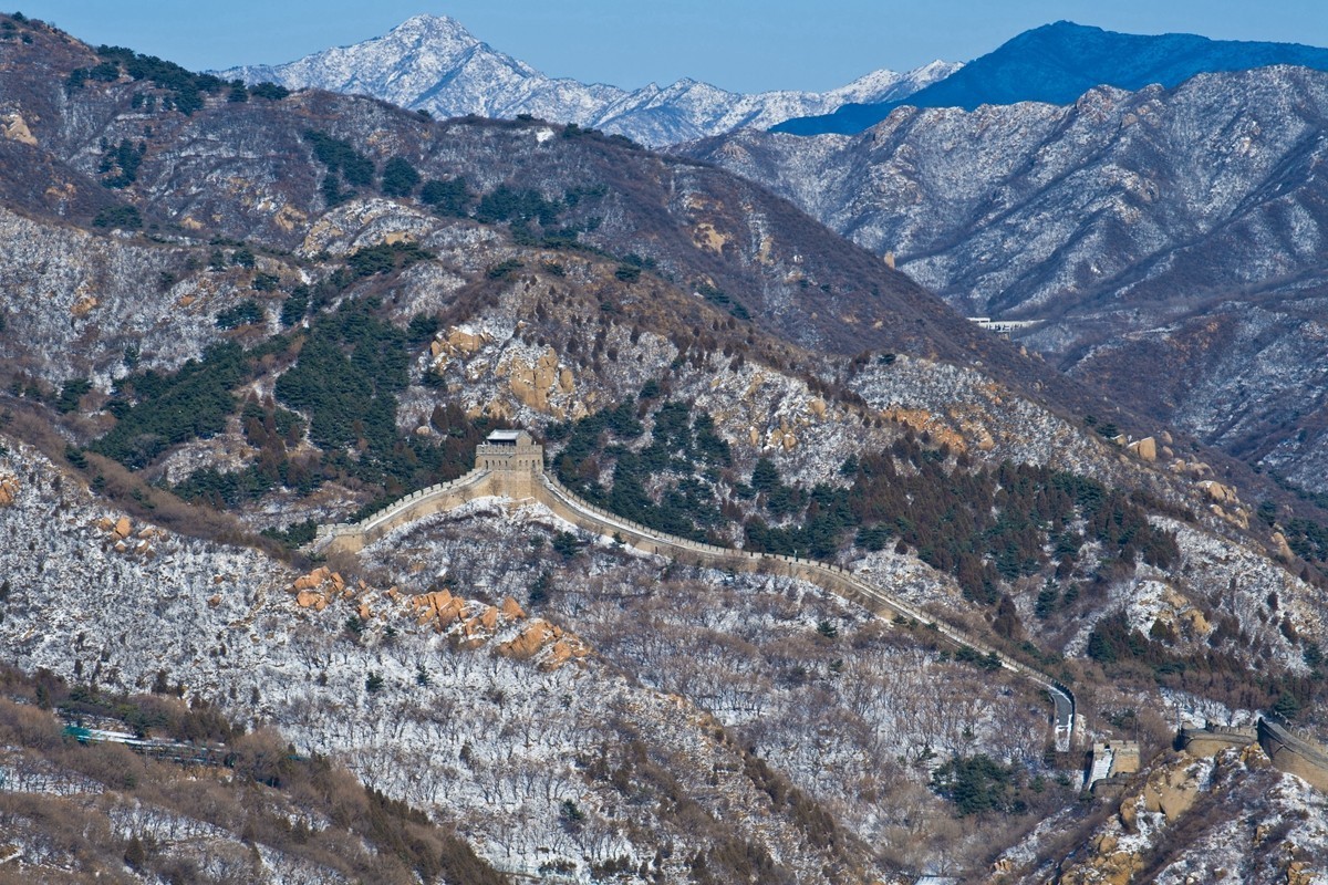 雪后的八达岭长城