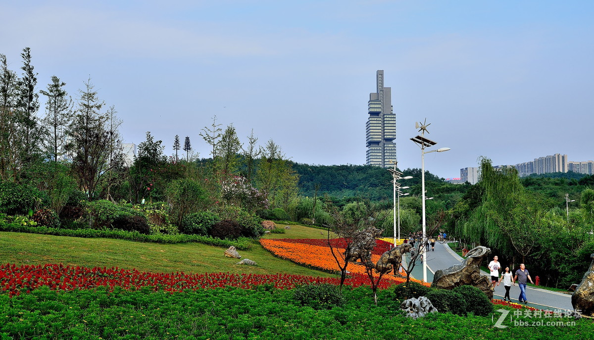 观山湖公园南大门景