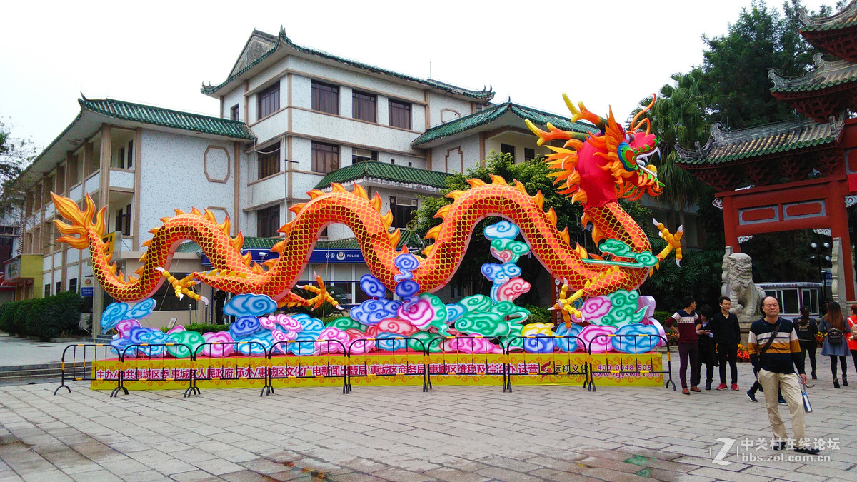 惠州西湖迎春花灯博览会龙凤呈祥鸡年大吉