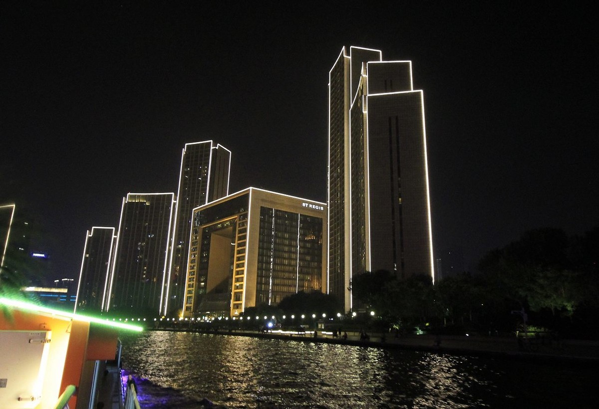 天津海河夜景一览