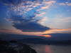 夕阳下的鱼洞