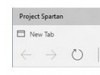 Windows 10 Spartan浏览器目前有两种标题栏