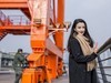 冬季滨江美女