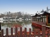 公园雪景