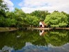 蓝天、白云、湖水、倒影
