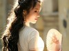 逆光美女人像