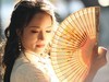 逆光美女人像