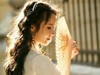 逆光美女人像