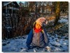 艾琳娜第一次玩雪（一岁半）