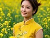 菜花醉佳人
