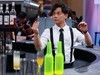 摄影器材展的模特