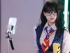 摄影器材展的模特
