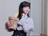 摄影器材展的模特