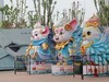 花灯与向日葵