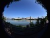 花园山和太子河，鱼眼拍摄。