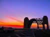 晋阳桥晚霞