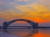 晋阳桥晚霞
