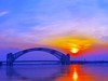 晋阳桥晚霞