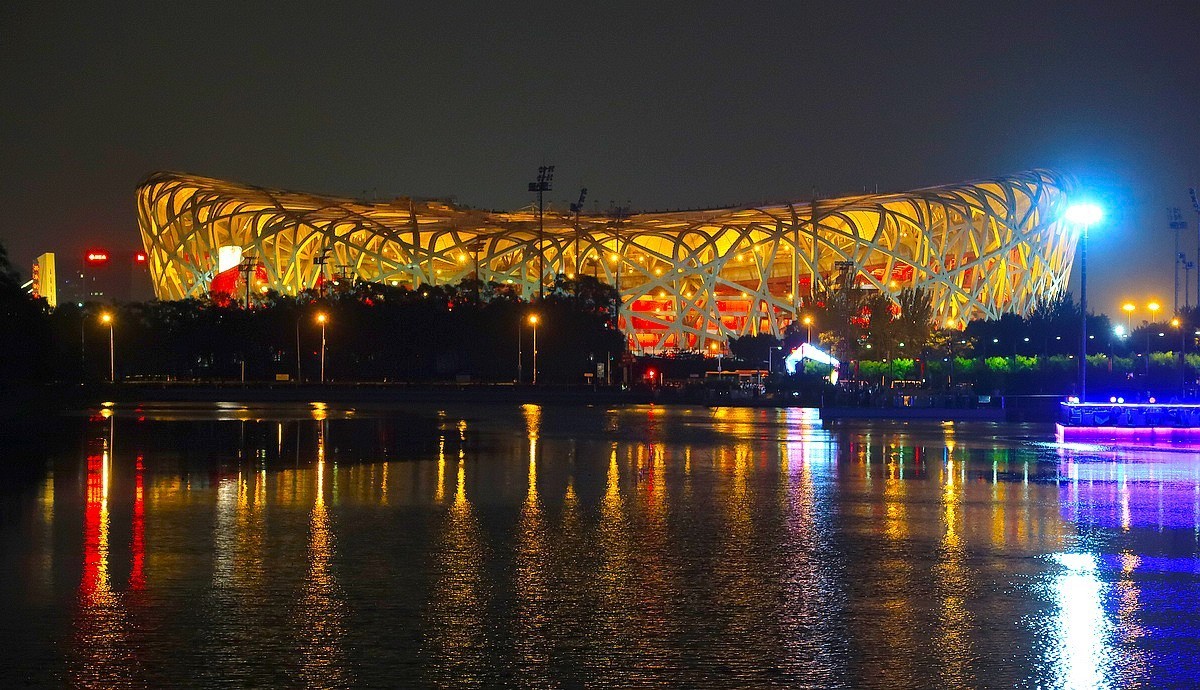 奥林匹克公园夜景图片图片
