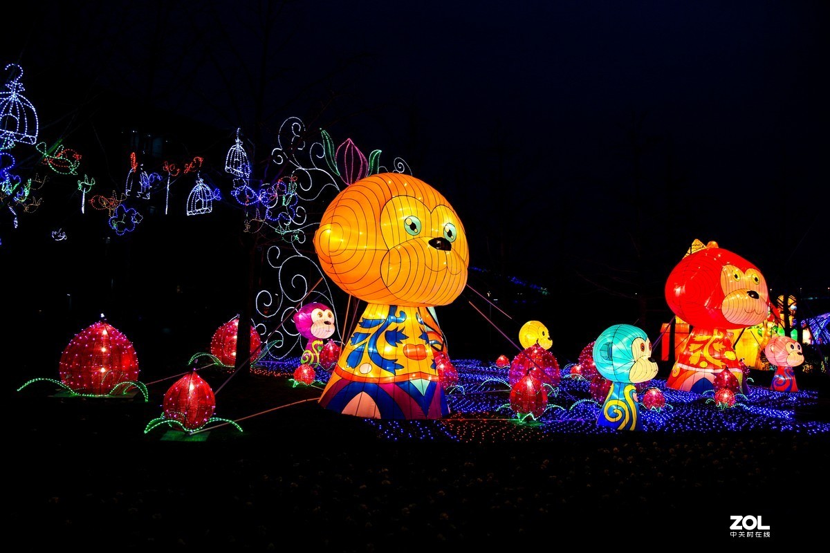 上海2016年魔灯嘉年华游记————世博公园一腚红灯会