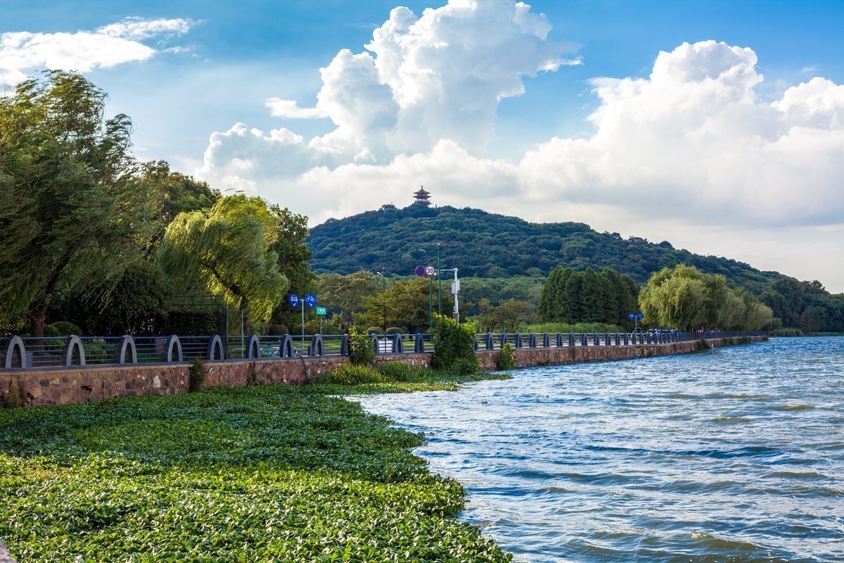 蠡湖风景 雨后天气晴朗