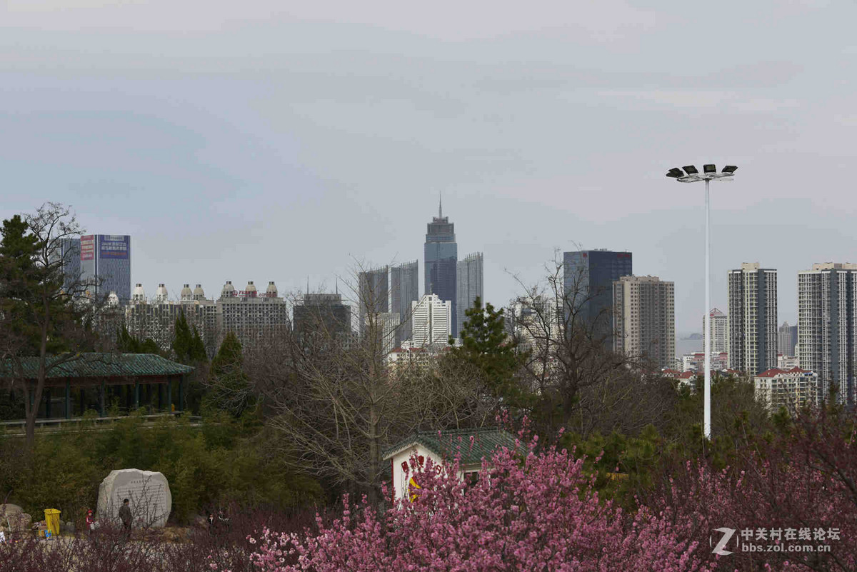 俯瞰烟台市区