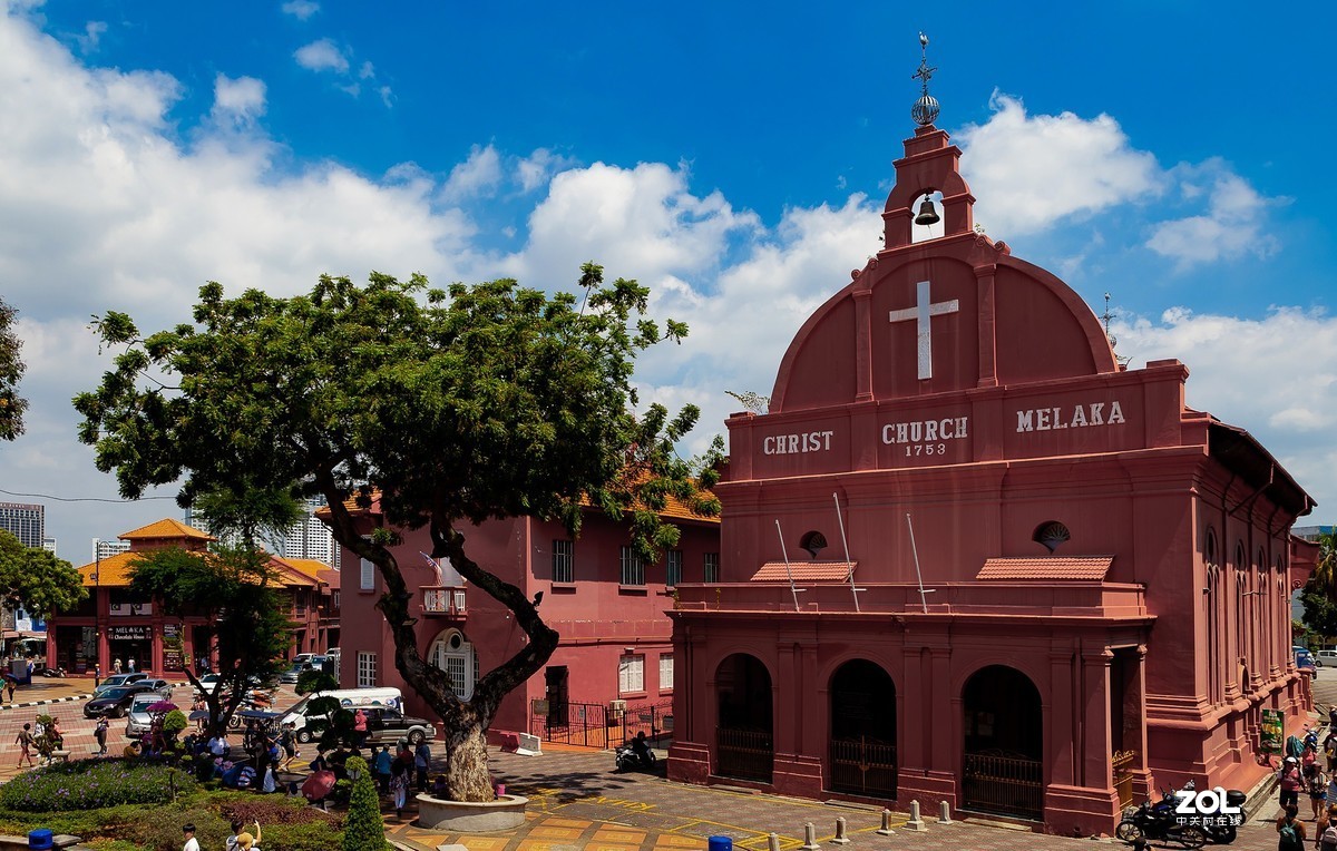 马六甲海峡清真寺，荷兰紅屋