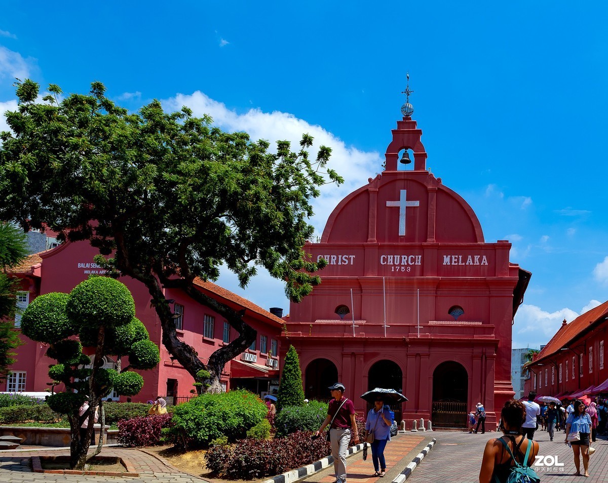 马六甲海峡清真寺，荷兰紅屋
